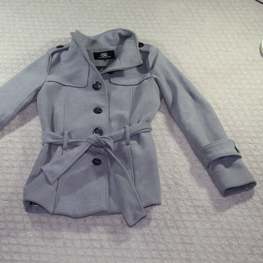 Tart Collections Size Small Grey Belted Waist Coat